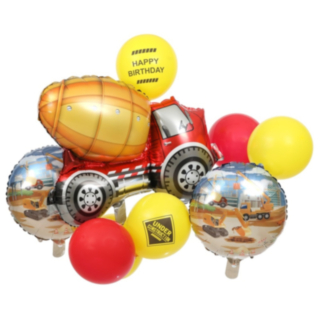 Byggarbetsplats Ballongbukett