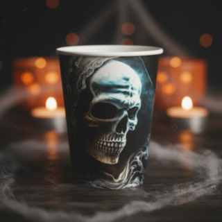Horror Skelett Pappersmuggar