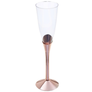 Flöjt Snett Champagneglas Roséguld