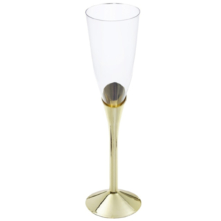 Flöjt Snett Champagneglas Guld