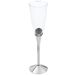 Flöjt Snett Champagneglas Silver