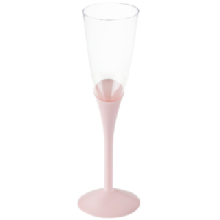 Flöjt Snett Champagneglas Ljusrosa