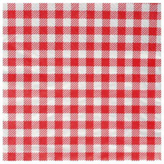 Rutig Picknick Servetter Röd
