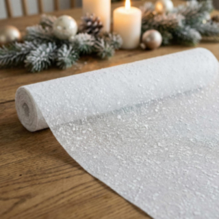 Snöflinga Bordslöpare Vit