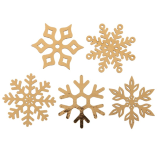 Snöflinga Konfetti Guld