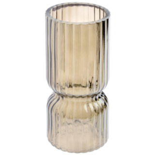 Räfflad Glasvas Guld