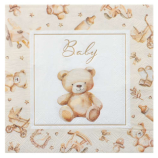 Little Teddy Servetter Elfenben