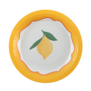 Citron Pappers­tallrikar Gul