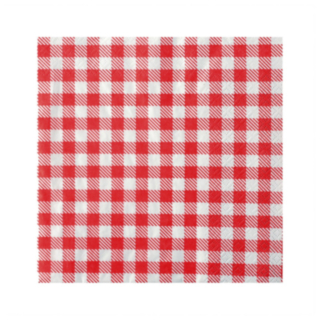 Rutig Picknick Servetter röd