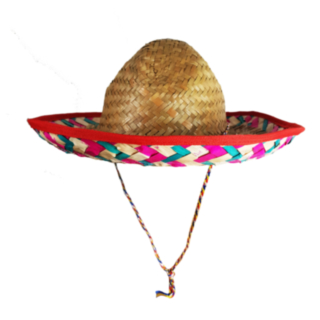 Liten Sombrero Röd/Vit