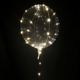 Rund LED-ballong Vit