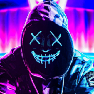 Purge LED Mask Blå