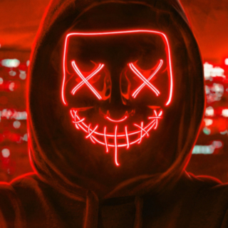 Purge LED Mask Röd
