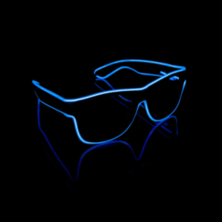 LED Wayfarer Glasögon Blå