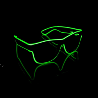 LED Wayfarer Glasögon Grön