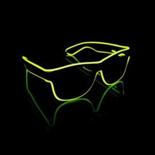 LED Wayfarer Glasögon Gul