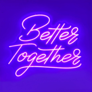 Better Together Neonskylt