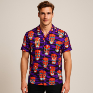 Tikimasker Hawaiiskjorta