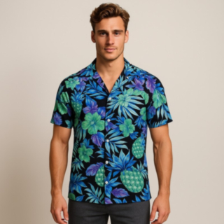 Tropical Pineapple Hawaiiskjorta