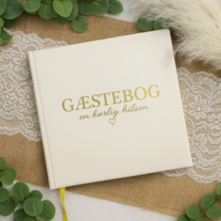 Gästbok En Kär Hälsning Vit