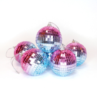 Discokulor Rosa/Blå 8 cm