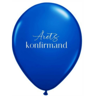 Årets Konfirmand Ballonger Kungsblå