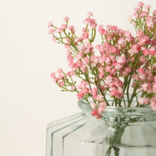 Brudslöja Blommor Ljusrosa