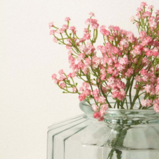 Brudslöja Blommor Ljusrosa