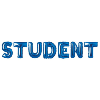 Student Folieballonger Blå