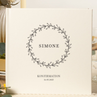 Personlig Konfirmationsbok Vintage Flora