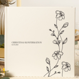 Personlig Konfirmationsbok Petal Perfection