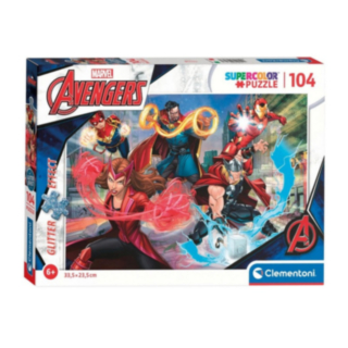 Avengers® Glitter 104 Bitar Pussel