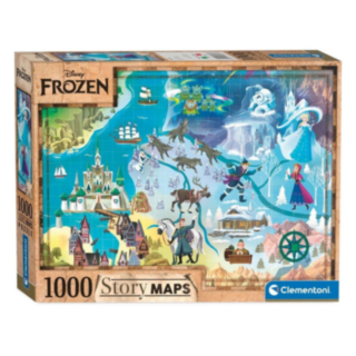 Frozen® 1000 Bitar Världskarta Pussel