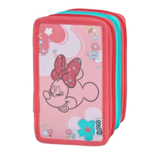 Minnie Mouse® Pennfodral 3 Fack Ljusrosa