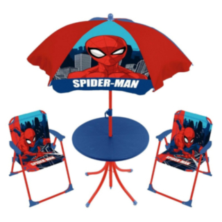 Spiderman® Trädgårdsset Med Parasoll & Stolar