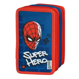 Spiderman® Pennfodral 3 Fack Blå