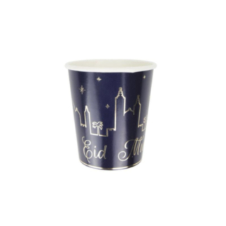 Eid Mubarak Pappersmugg Mörkblå