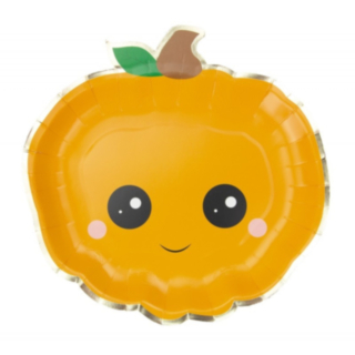 Sweety Halloween Pumpa Papptallrikar
