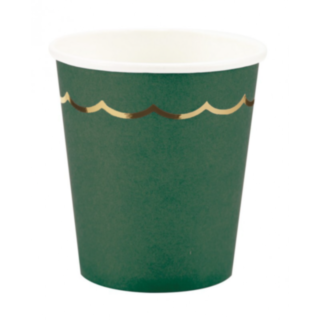 Pappmugg Guld/Grön