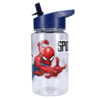 Spiderman® Vattenflaska Med Sugrör