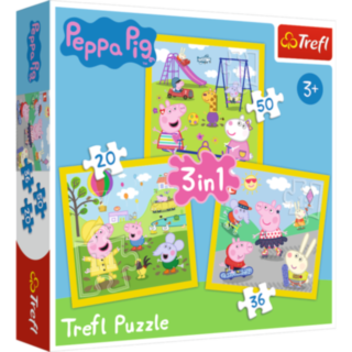 Greta Gris® Happy Day 3-i-1 Pussel