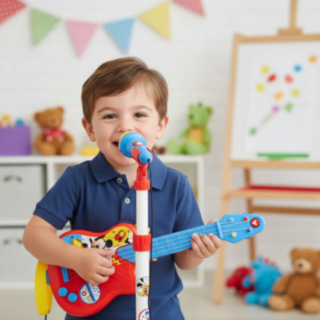 Mickey Mouse® Gitarr & Mikrofon Set