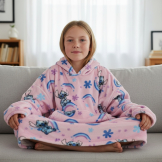Lilo & Stitch® Filthoodie Ljusrosa
