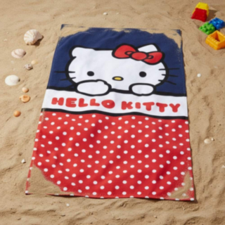 Hello Kitty® Strandhandduk Röd/Blå