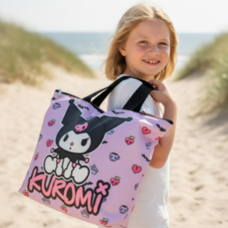 Hello Kitty® Kuromi Strandväska Ljusrosa