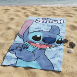 Lilo & Stitch® Happy Strandhandduk Blå