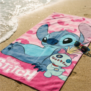Lilo & Stitch® Scrump Strandhandduk Ljusrosa