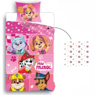Paw Patrol® Bomull Sängkläder Ljusrosa