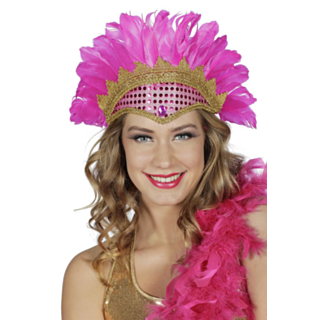 Samba Huvudbonad Rosa/Guld