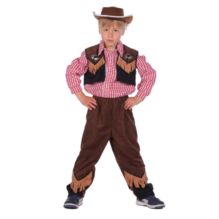 Western Cowboy Barndräkt Brun